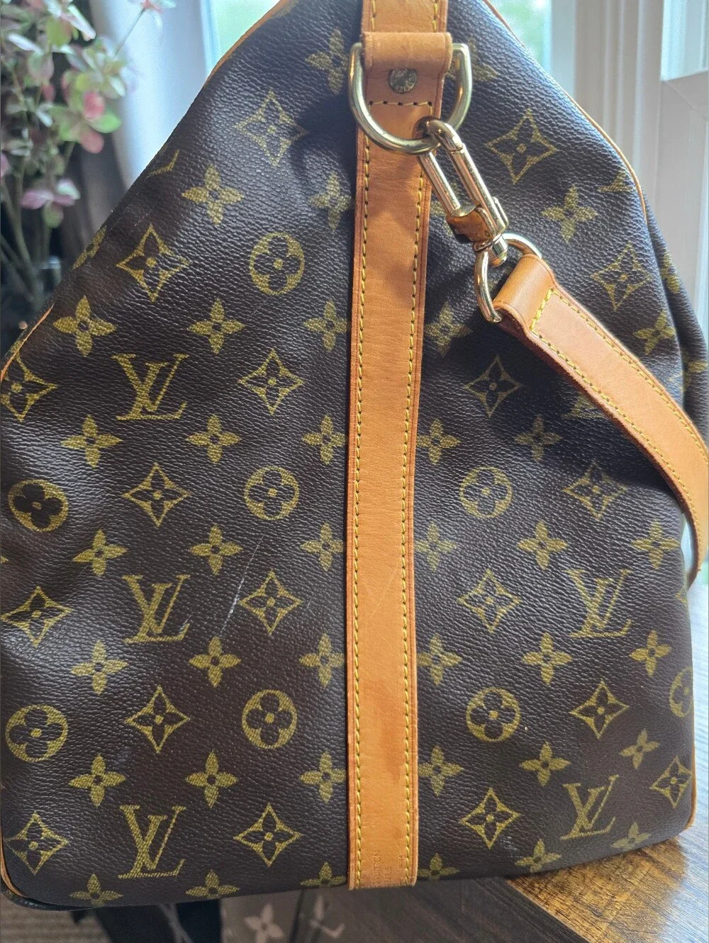 Louis Vuitton Brown Monogram Keepall 60 Travel Duffel